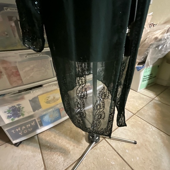 Formal long dress with sheer cover - Picture 11 of 12